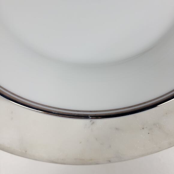 Williams Sonoma Open Kitchen Salad Plate 9" Gold Trim Porcelain 2-Pc Dinnerware - Picture 8 of 16